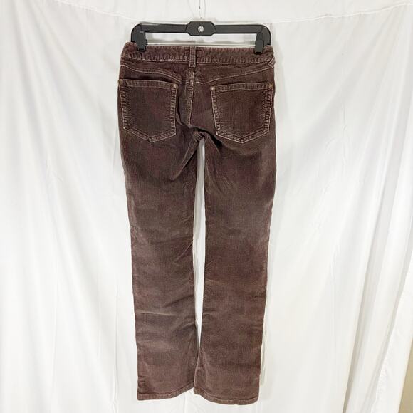 Vintage-Inspired Free People Brown Corduroy Pants Size 27 Low Rise, Slight Flare - Picture 3 of 8